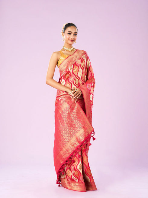 Mohey Royalty in Pink Saree