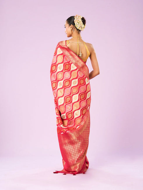 Mohey Royalty in Pink Saree