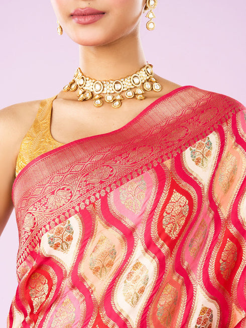 Mohey Royalty in Pink Saree
