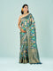Mohey Graceful Blue Saree