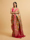 Mohey Cream Zari Weave with Rani Accents Saree