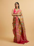 Mohey Cream Zari Weave with Rani Accents Saree