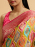 Mohey Cream Zari Weave with Rani Accents Saree