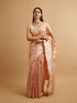Mohey Pink Floral Patterned Saree