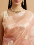 Mohey Pink Floral Patterned Saree