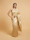 Mohey Cream Beige Floral Patterned Saree
