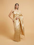 Mohey Cream Beige Floral Patterned Saree