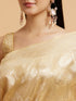 Mohey Cream Beige Floral Patterned Saree