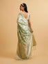 Mohey Sea Green Floral Patterned Saree