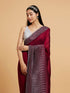 Mohey Wine Elegance Drape Saree