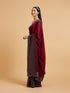 Mohey Wine Elegance Drape Saree