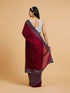 Mohey Wine Elegance Drape Saree