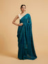 Mohey Rama Green Bel Buti Embroidered Saree with Rhinestones