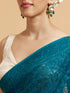 Mohey Rama Green Bel Buti Embroidered Saree with Rhinestones