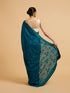 Mohey Rama Green Bel Buti Embroidered Saree with Rhinestones