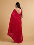 Mohey Rani Pink Bel Buti Embroidered Saree with Rhinestones