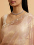 Mohey Light Pink Floral Print Saree with Rhinestone Work