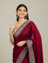 Mohey Royal Wine Doli Baraat Patterned Saree