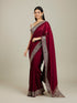 Mohey Royal Wine Doli Baraat Patterned Saree