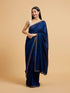 Mohey Teal Blue Rhinestone Embellished Saree