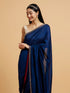 Mohey Teal Blue Rhinestone Embellished Saree