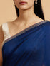 Mohey Teal Blue Rhinestone Embellished Saree