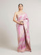 Mohey Orchid Purple Bel Patterned Saree with Floral Borders