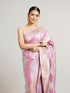 Mohey Orchid Purple Bel Patterned Saree with Floral Borders