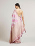 Mohey Orchid Purple Bel Patterned Saree with Floral Borders