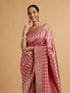Mohey Rose Pink Floral Patterned Saree
