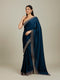 Mohey Green Satin Saree