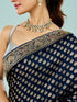 Mohey Enchanting Indigo Blue Saree