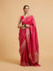 Mohey Rani Pink Buta Jaal Patterned Saree with Cutdana & Rhinestone Work