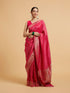 Mohey Rani Pink Buta Jaal Patterned Saree with Cutdana & Rhinestone Work