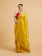 Mohey Effulgent Mustard Satin Saree
