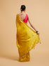 Mohey Effulgent Mustard Satin Saree