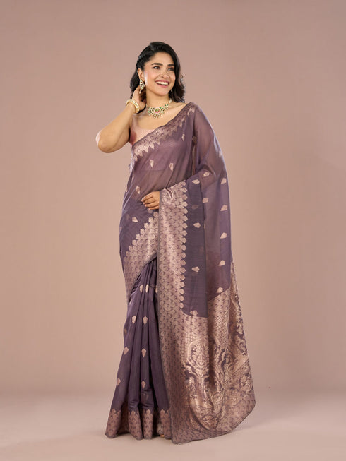 Mohey Purple Enchantment Saree