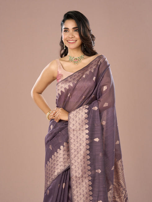 Mohey Purple Enchantment Saree