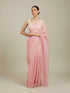 Mohey Candy Floss Pink Bel Butii Patterned Saree with Floral Pearl Butas