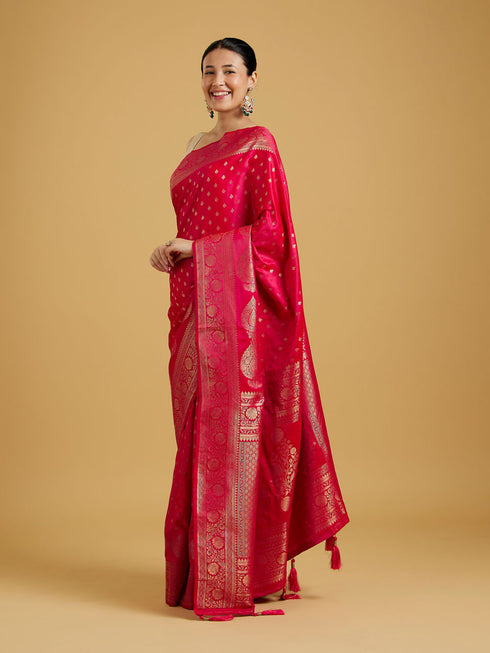 Mohey Ravishing Rani Pink Charm Saree