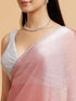 Mohey Rose Pink Sequin Embellished Saree with Rhinestone Border