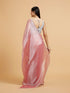 Mohey Rose Pink Sequin Embellished Saree with Rhinestone Border