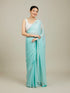 Mohey Ethereal Light Blue Chinon Saree