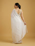 Mohey Ethereal Cream Organza Saree
