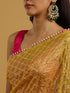 Mohey Glowing Sunshine Yellow Organza Saree