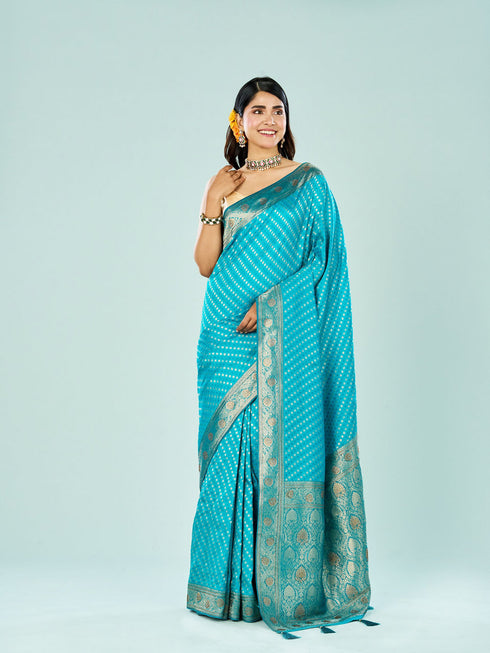 Mohey Sapphire Glow Traditional Saree