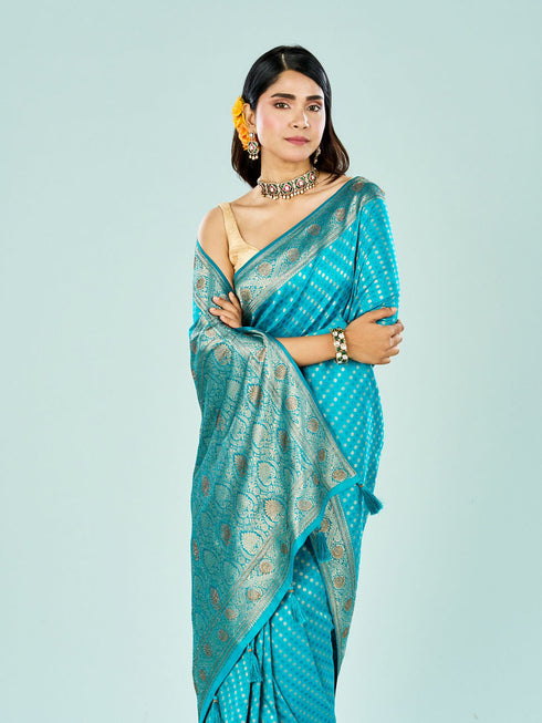 Mohey Sapphire Glow Traditional Saree