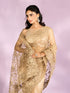 Mohey Beige Euphoria Net Saree