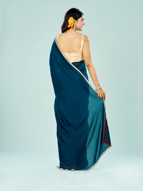 Mohey Elegant Blue Saree