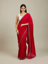 Mohey Red Radiance Silk Saree